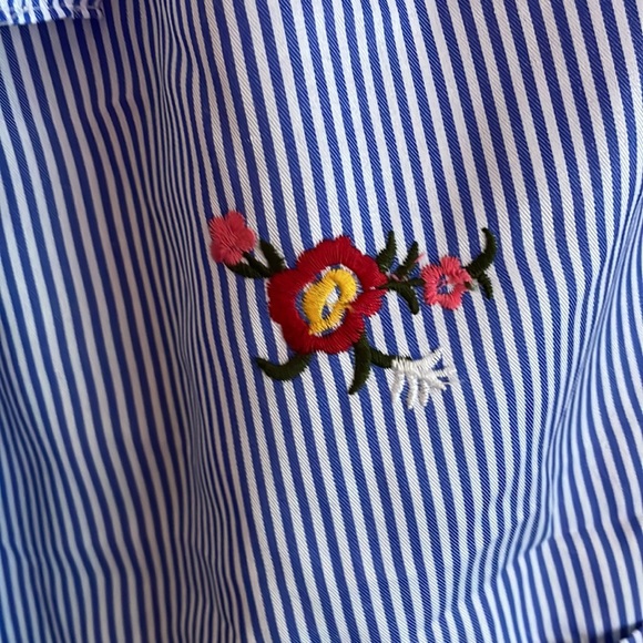 orange creek Striped Floral Shorts - Picture 2 of 5